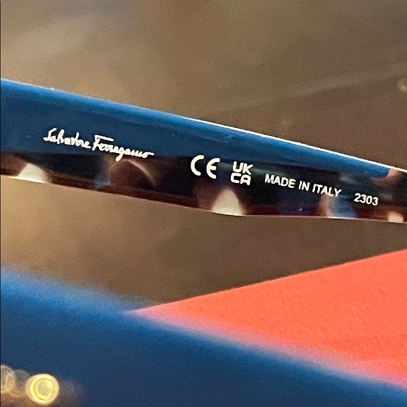 Salvatore Ferragamo Women's Black and Brown Glasses - Picture 4 of 5